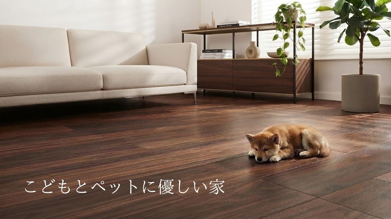 こどもとペットに優しい家