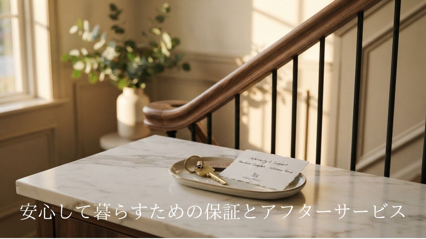 安心して暮らすための保証とアフターサポート